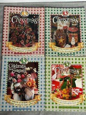 Gooseberry Patch Christmas and Seasons Book Lot of 4 Cooking Recipes Crafts